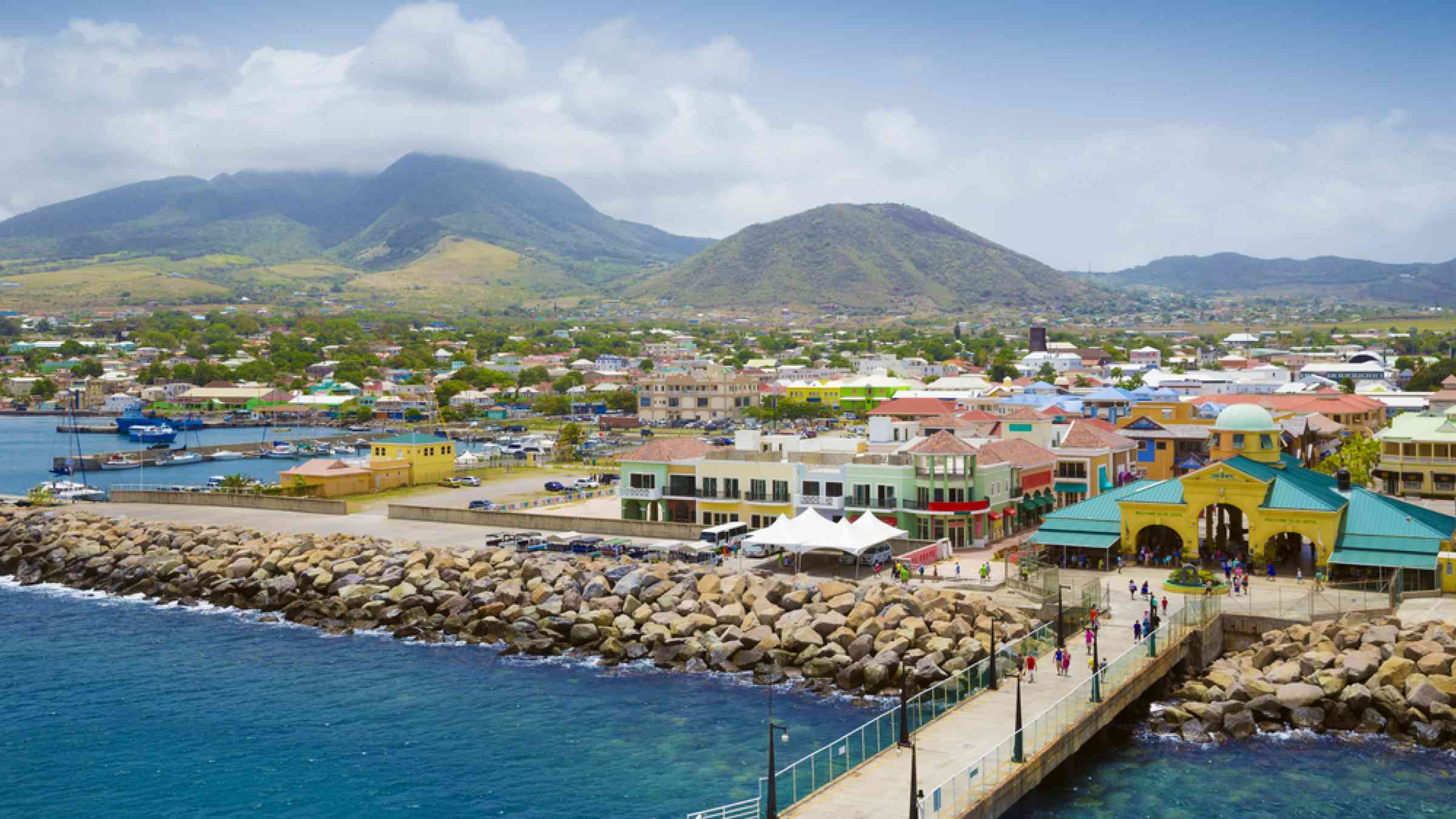 Port Zante in Basseterre town, St. Kitts And Nevis