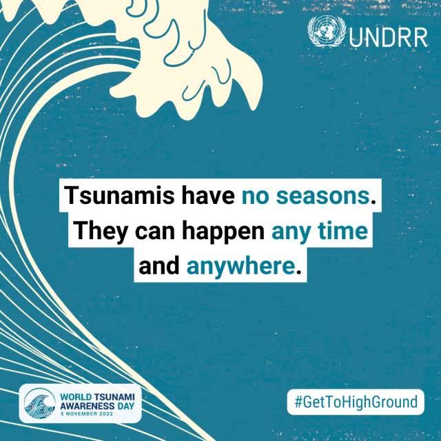 Know how to recognize a tsunami....