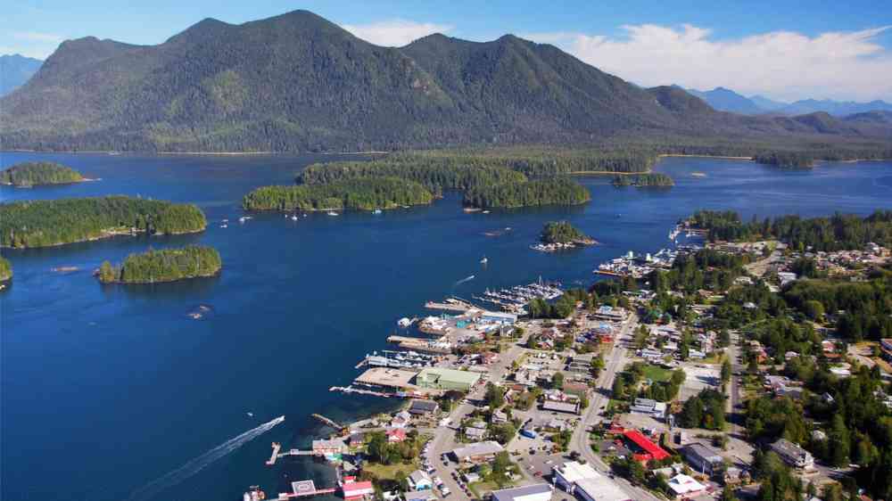 Aerial view of Vancouver Island, Canada