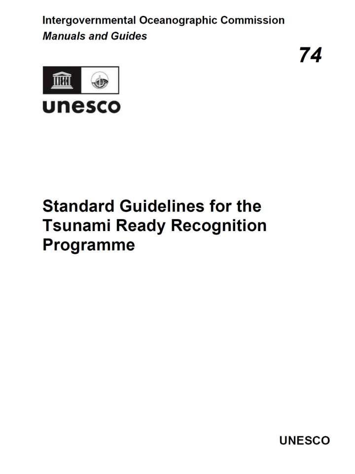 Standard guidelines for the Tsunami Ready Recognition Programme
